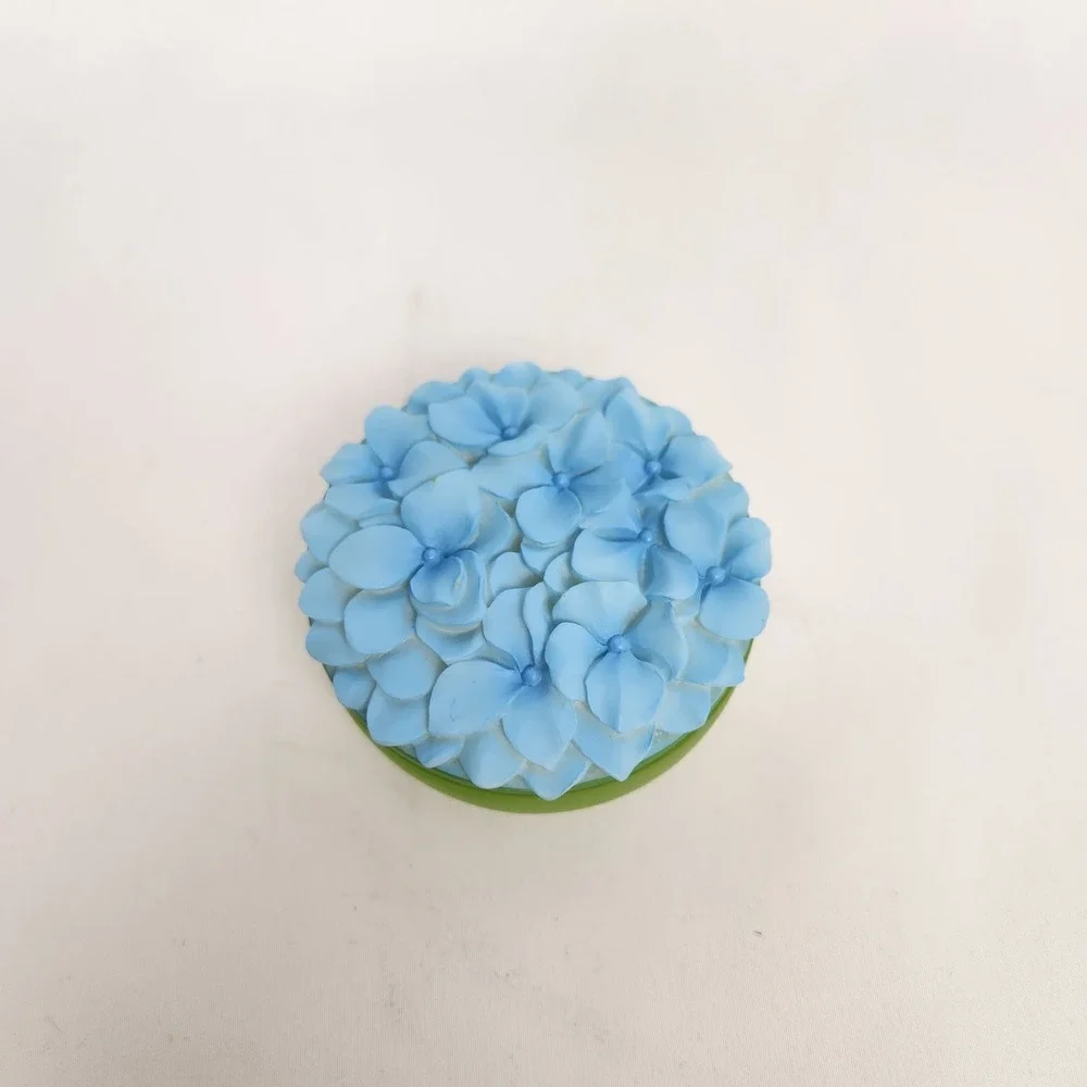 Brand New‎ Ibis and Orchid Trinket Keepsake Box for jewelry Blue Hydrangea 13021